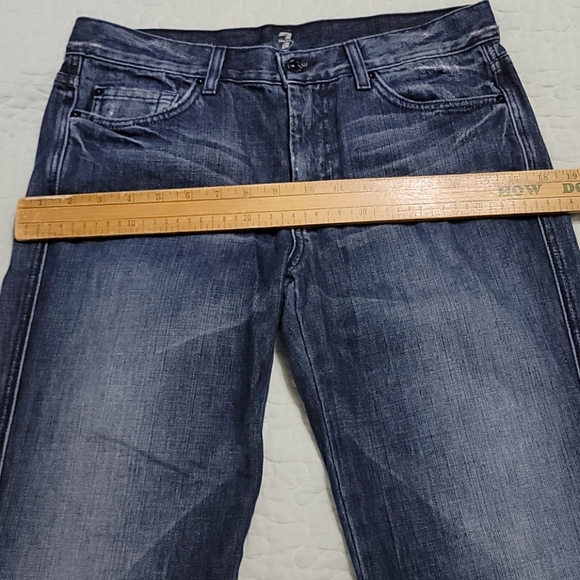 7 For All Mankind Boot Cut Jeans Sz 30x33 - Picture 8 of 13